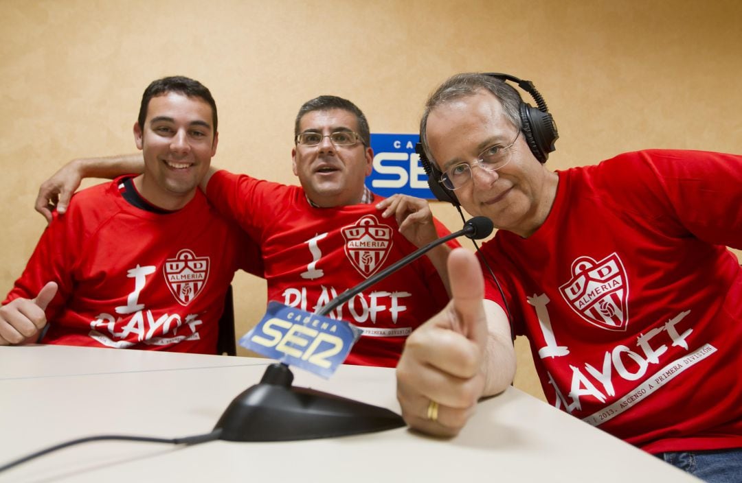 Carlos Miralles, Rafa Góngora y Tony Fernández.