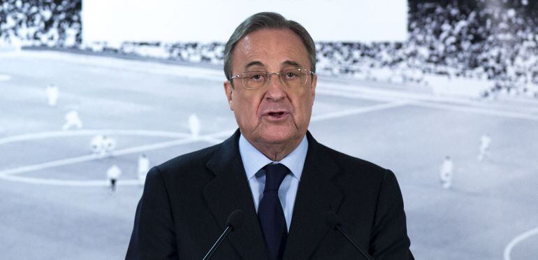 Florentino Pérez en un acto del Real Madrid