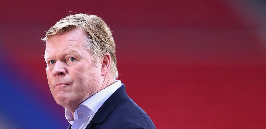 Ronald Koeman, durante un partido del Fútbol Club Barcelona