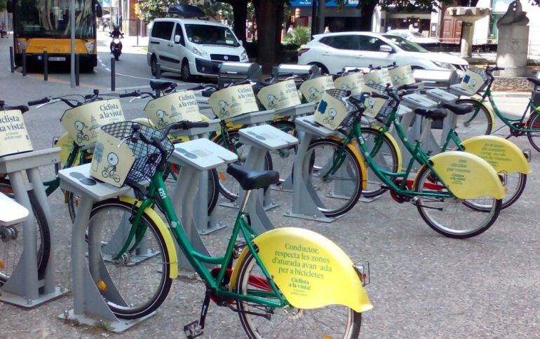 L'estació de girocleta de la Plaça Marquès de Camps.