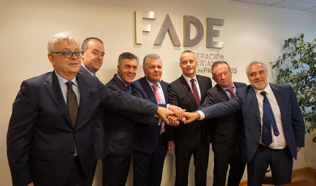 Los presidentes de las patronales firmantes del acuerdo