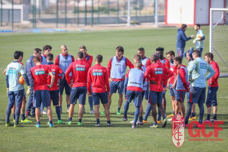 Entrenamiento del Granada CF la pasada temporada