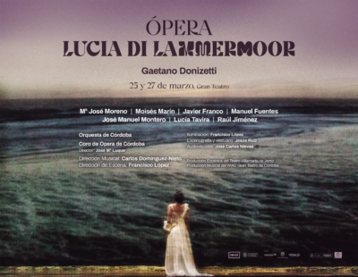 Cartel de la ópera Lucia di Mammermoor