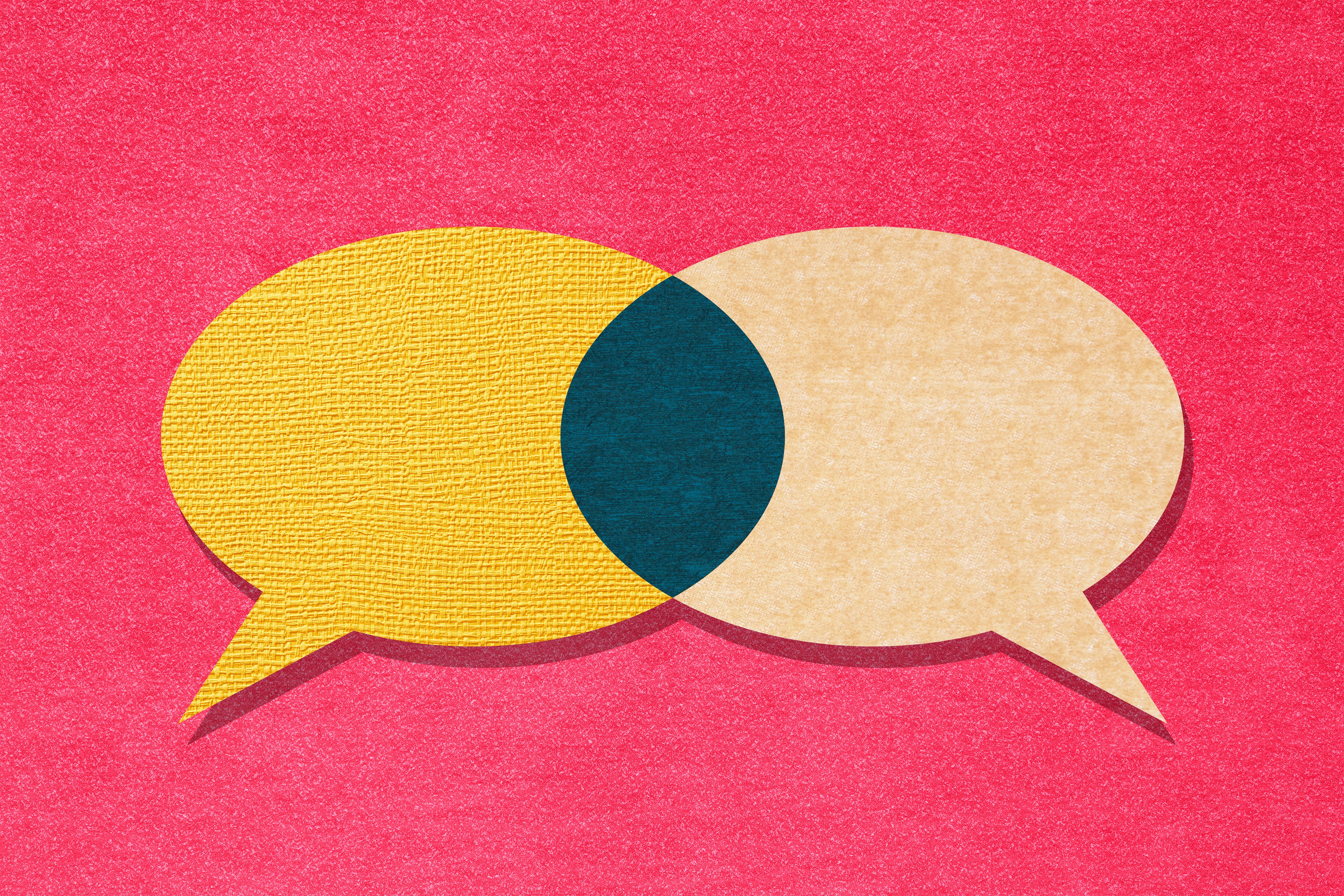 Ilustración sobre conversaciones