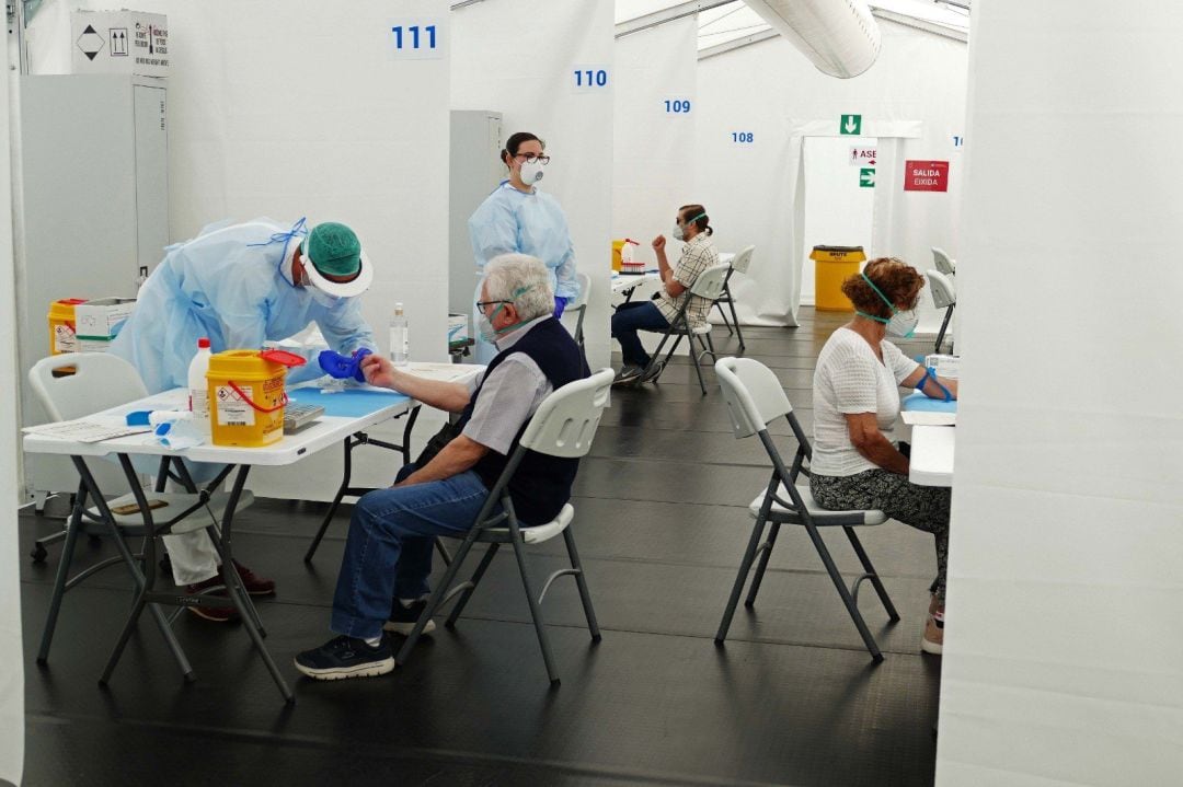 Test de seroprevalencia en el hospital de campaña de Alicante