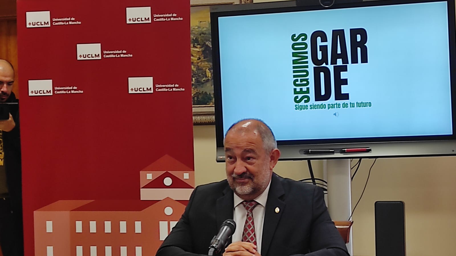 Julián Garde presentaba este lunes su programa en el Rectorado del Campus de Ciudad Real