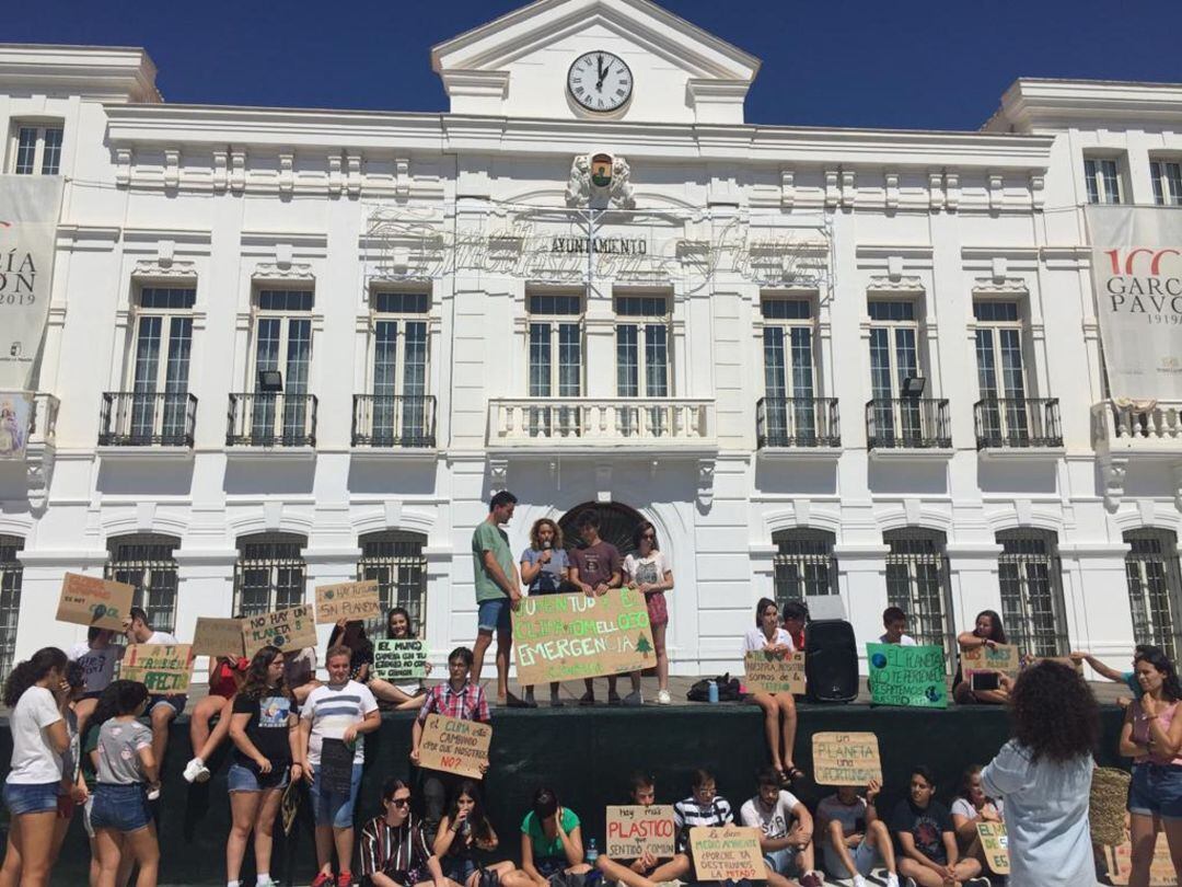 Movilización de Juventud por el Clima de Tomelloso el pasado mes de agosto