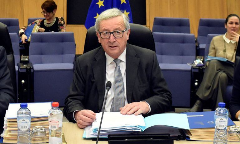 Jean-Claude Juncker durante un acto en Bruselas