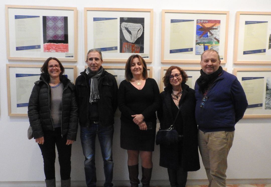 Un momento durante la presentación de la muestra