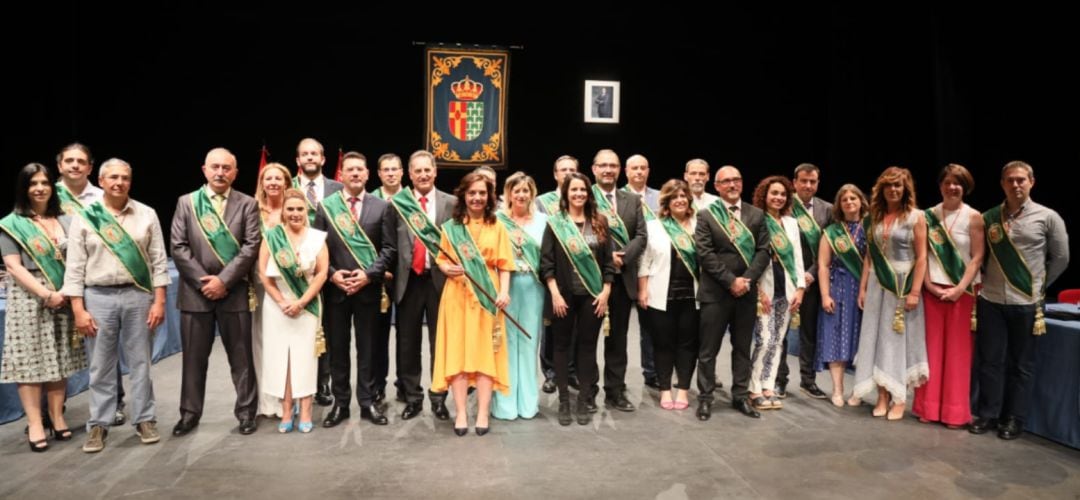 Los concejales de Getafe durante la constitución del Ayuntamiento