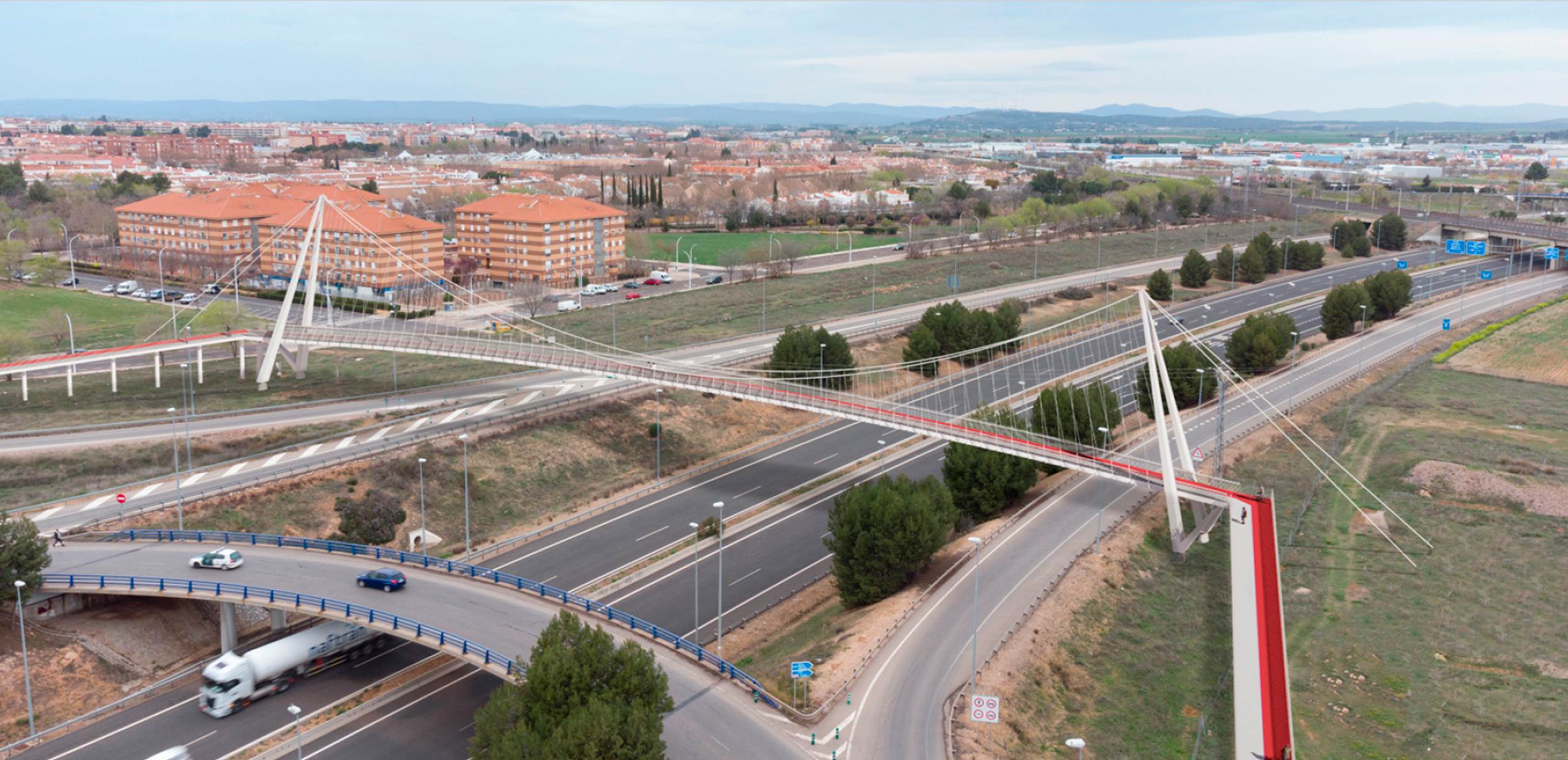 Imagen del diseño de la Pasarela entre Ciudad Real y Miguelturra
