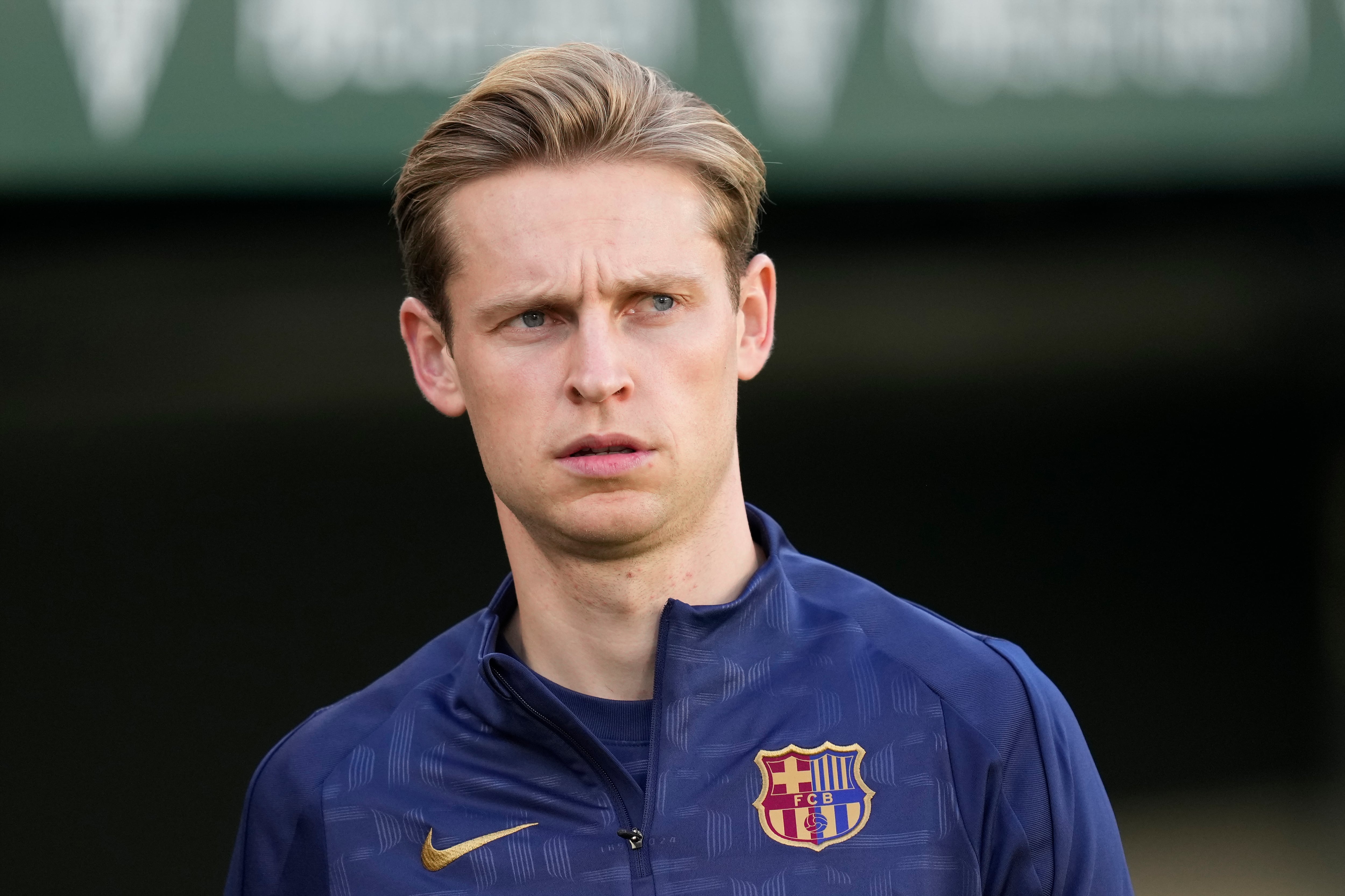 Frenkie de Jong, en la previa del partido de Liga entre Real Betis y FC Barcelona