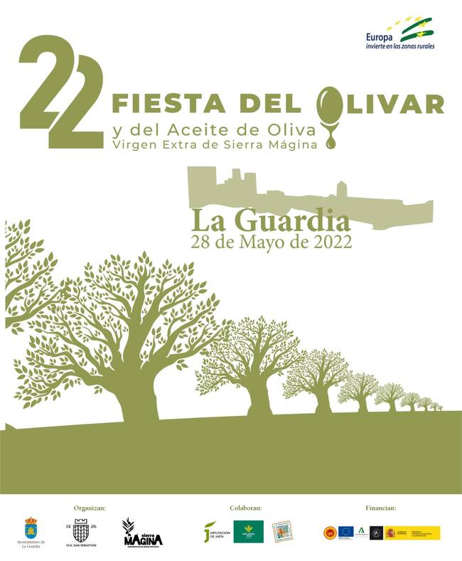 Cartel anunciador de la 22 Fiesta del Olivar y el Aceite de Oliva Virgen Extra de Sierra Mágina