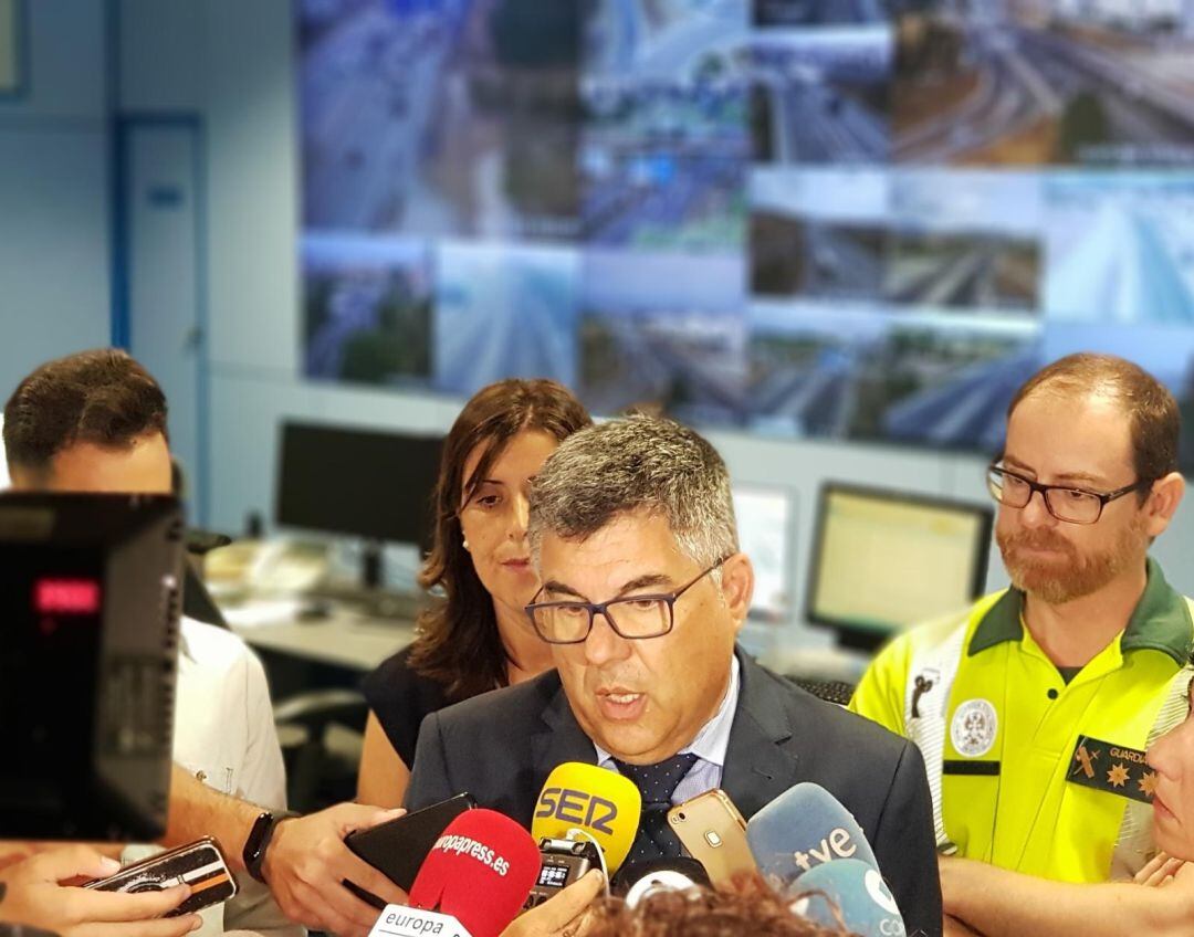 Delegado del Gobierno en la Sala de Control de Tráfico