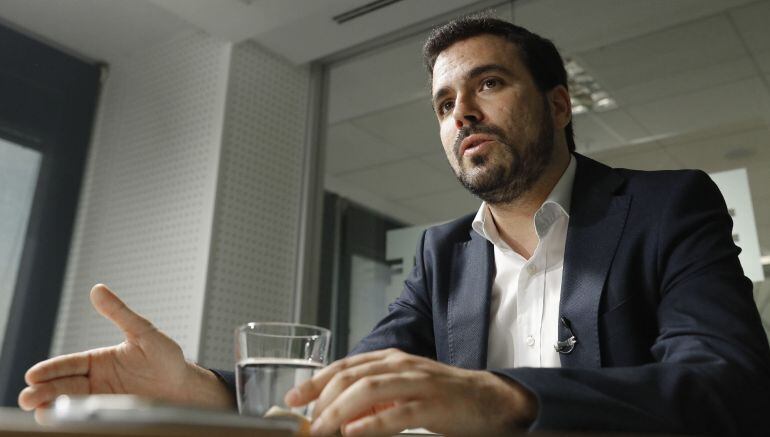 El coordinador federal de IU, Alberto Garzón.