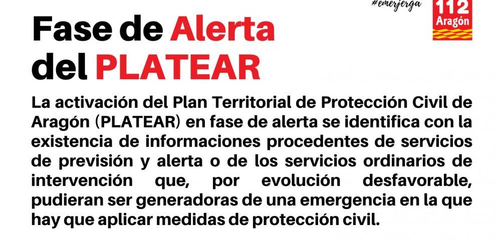 Activado el Plan de Protección Civil por fuertes vientos y lluvias en Aragón