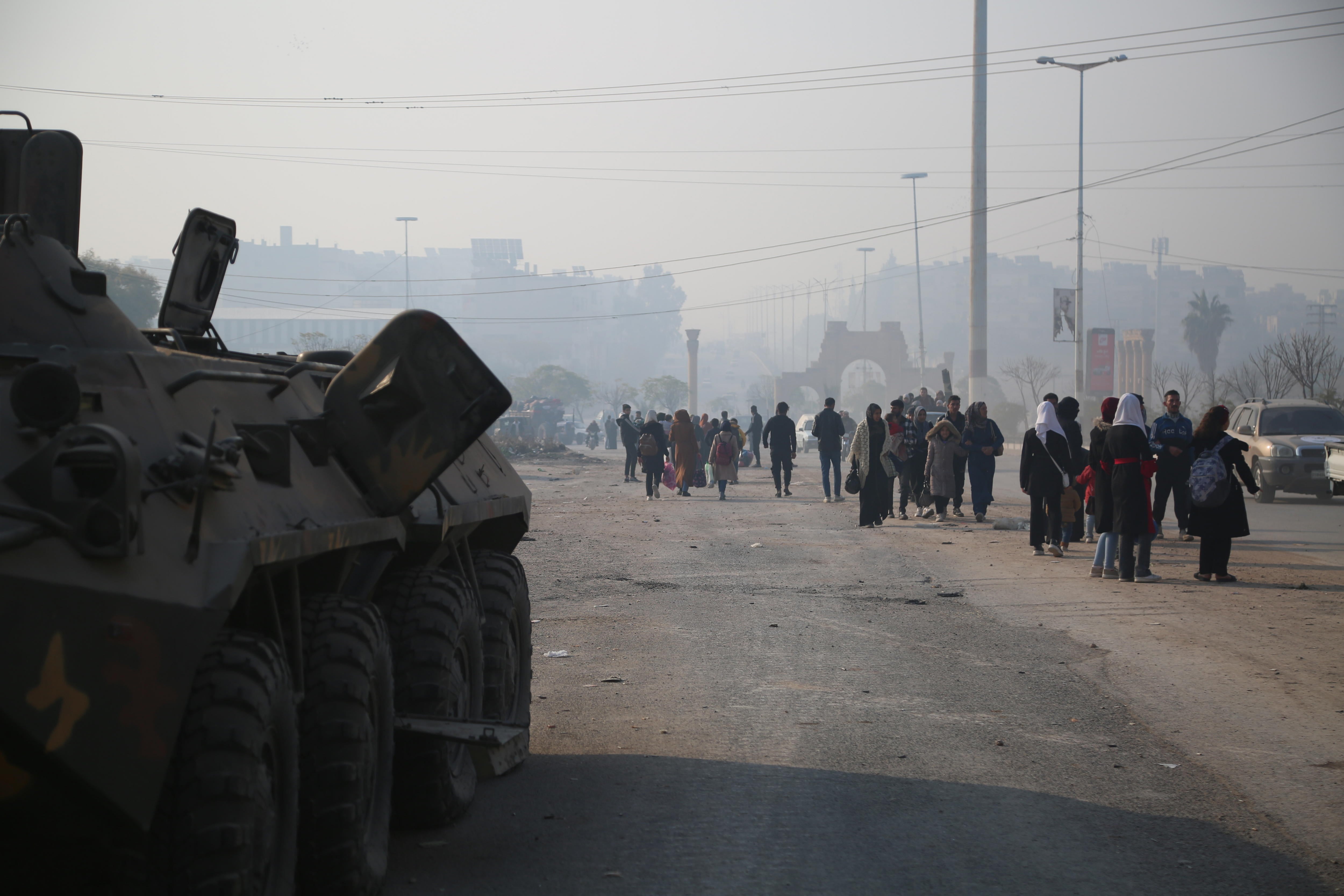 Insurgentes toman el control de la ciudad siria Hama.