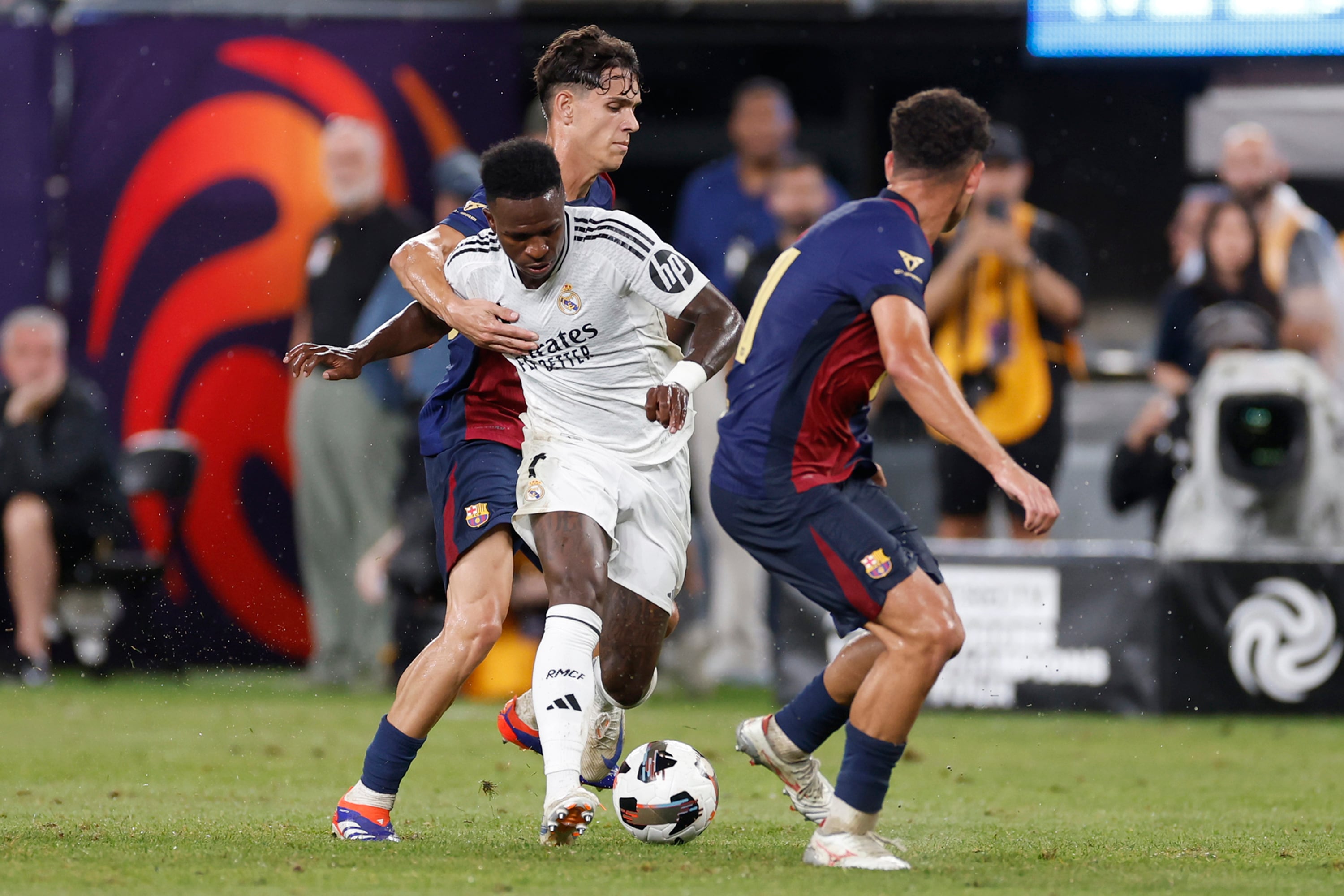 Vinicius Junior durante el Clásico de pretemporada