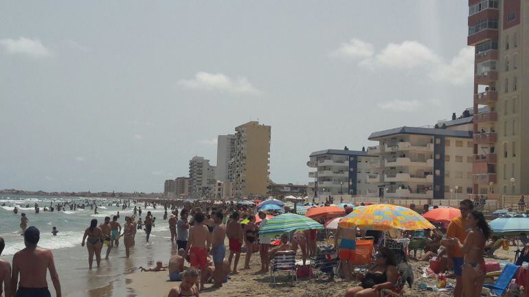 Una playa de la Manga del Mar Menor