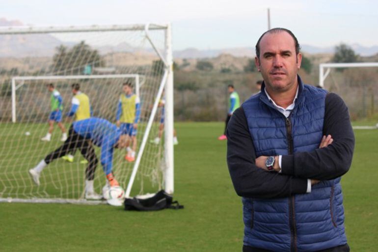 Dani Barroso, secretario técnico del Hércules CF, en las instalaciones de Fontcalent