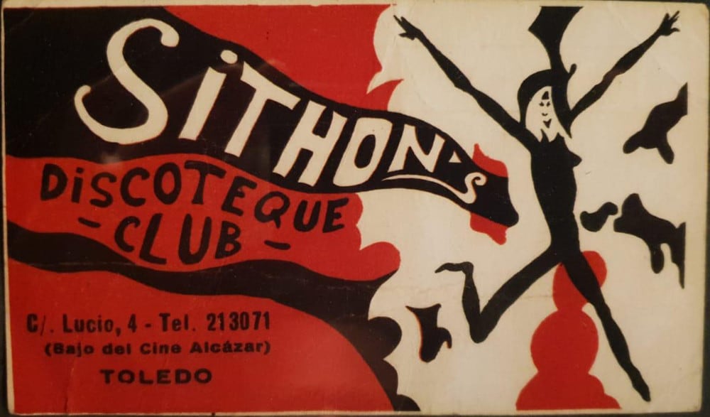 Imagen del anuncio de una de las primeras fiestas que celebró Sithons, en Toledo, allá por octubre de 1969