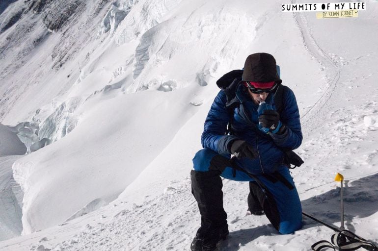 Kilian Jornet en su ascensión al monte Everest