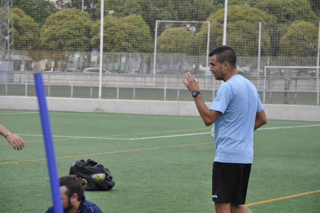 Israel durante un entrenamiento en La Granja 