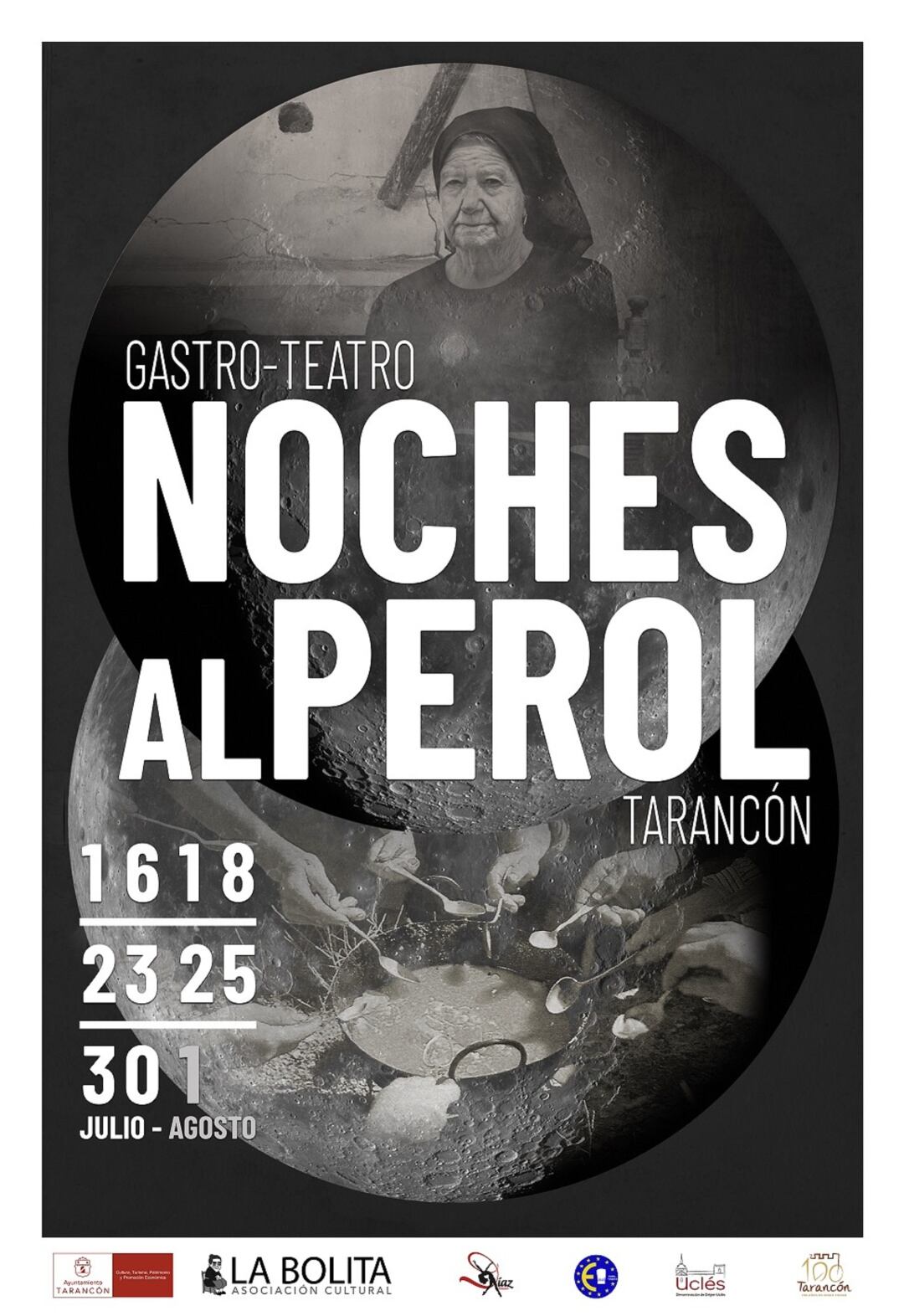   Cartel oficial de la iniciativa gastronómica y cultural, &#039;Noches al perol&#039;.