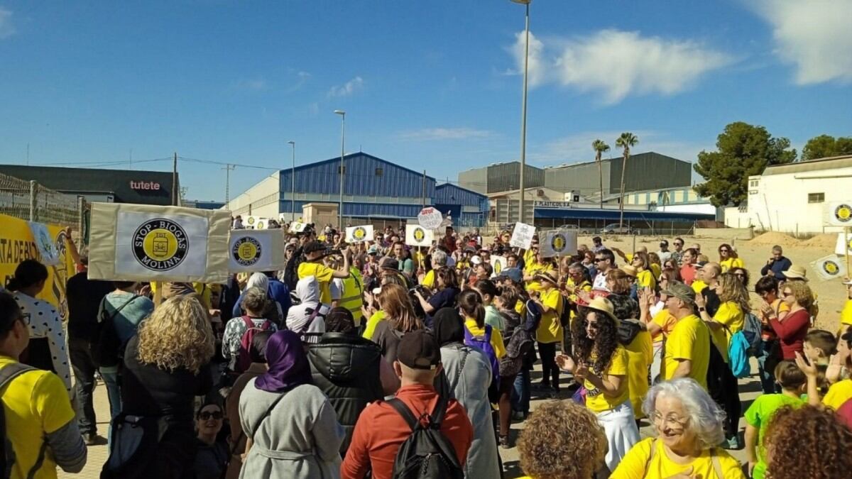 Manifestación contra la planta de Biogás de Molina de Segura