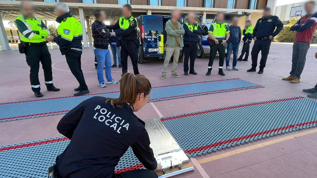 Báscula de pesaje de la Policía Local de Elche