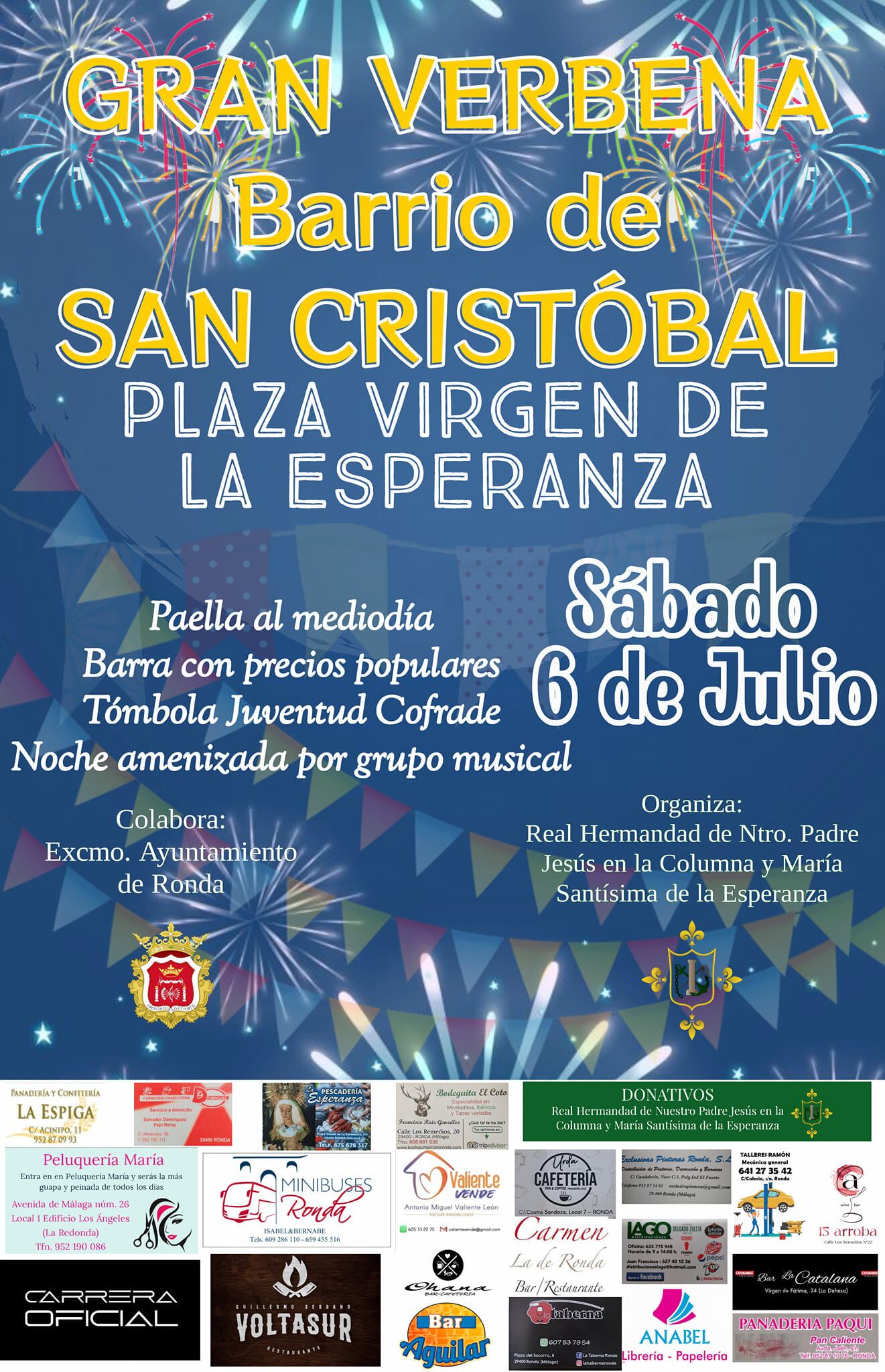 Cartel de la Verbena de San Cristóbal de Ronda