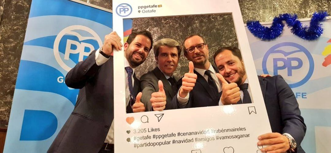 Rubén Maireles, Ángel Garrido, Javier Maroto y Sergio López han defendido los valores del PP de cara a las próximas elecciones