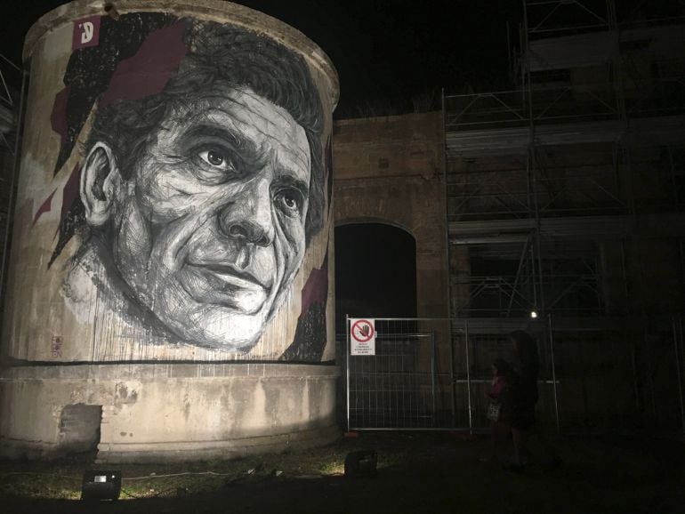 Retrato del artista italiano Pier Paolo Pasolini, realizado en Roma por el pintor portugués Federico Draw, con motivo del cuarenta aniversario de su asesinato.