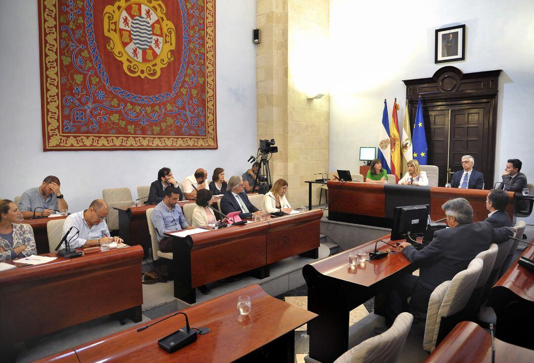 Imagen de archivo de un pleno en el Ayuntamiento de Jerez