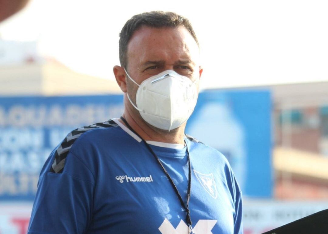 José María Salmerón en un entrenamiento