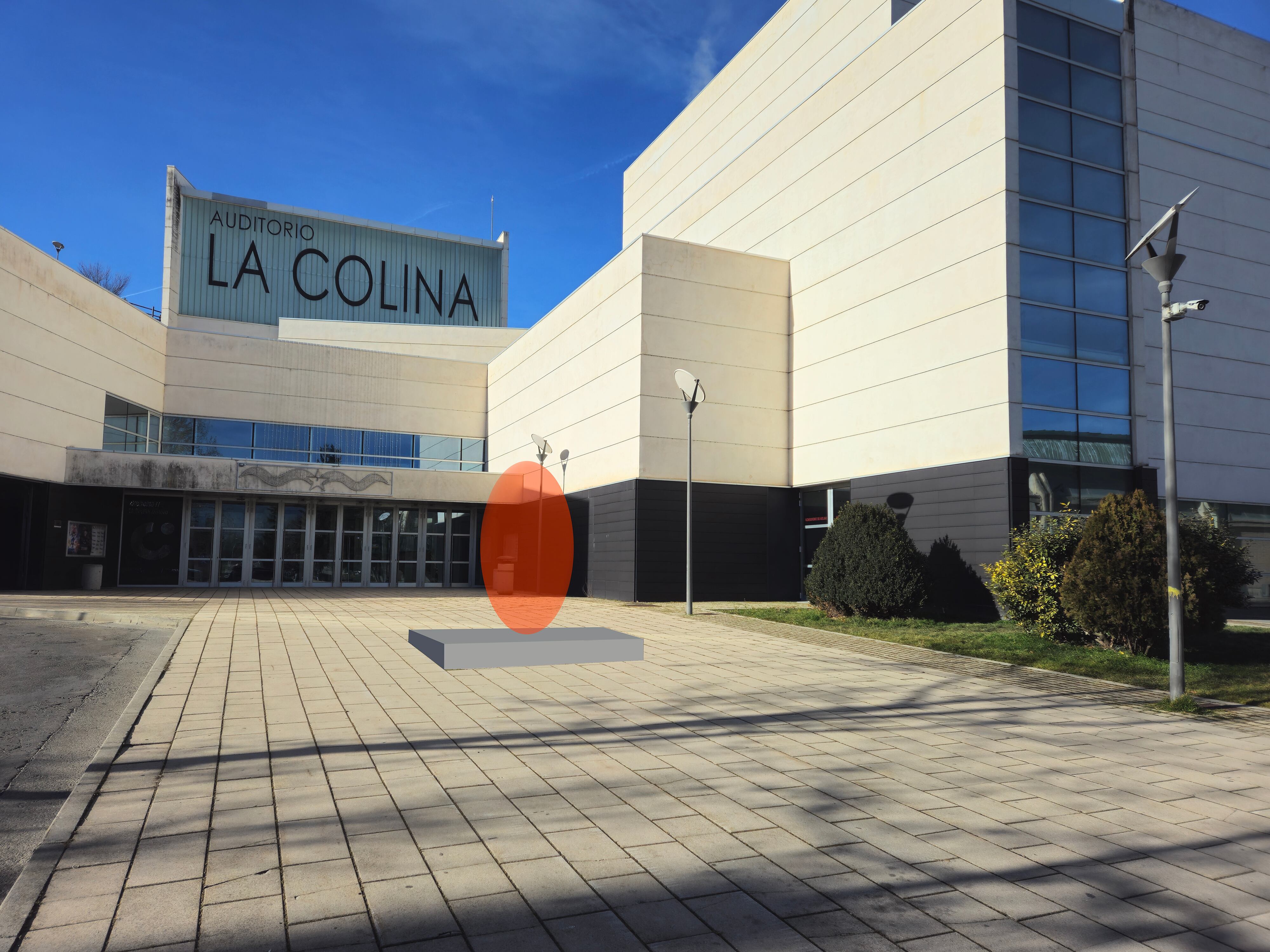 Lugar de ubicación de la escultura