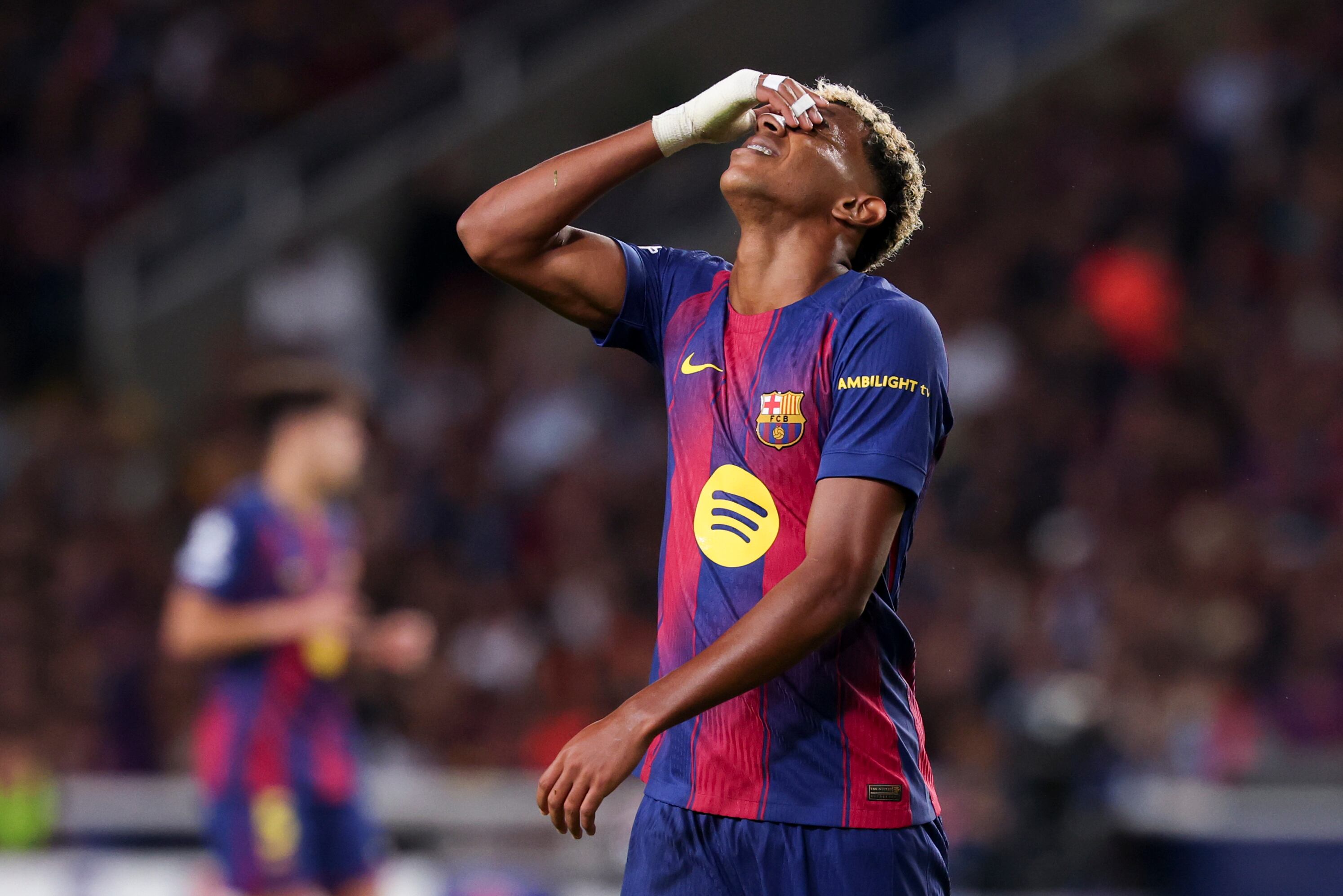 Lamine Yamal recae de su pubalgia