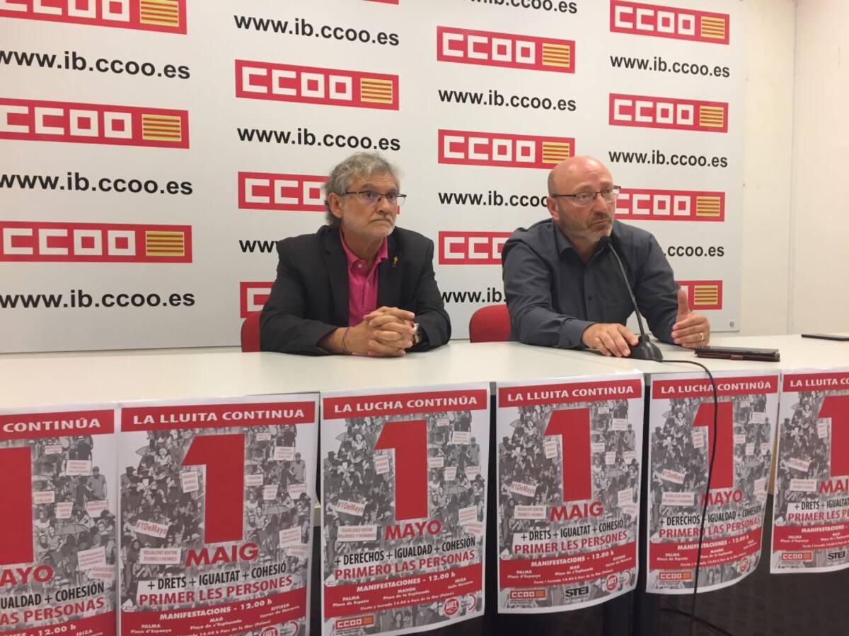 CCOO pide el voto para los partidos de izquierda en el 26-M