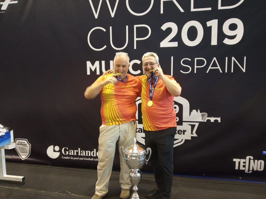 Felipe Alejandro Sánchez y Ginés Lucas saborean el oro mundial