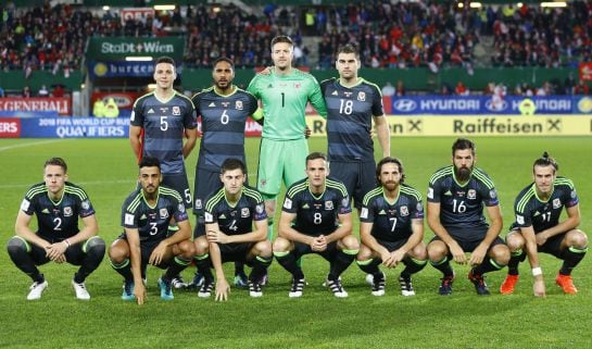 Así posó Gales ante Austria