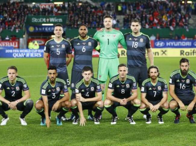 Así posó Gales ante Austria