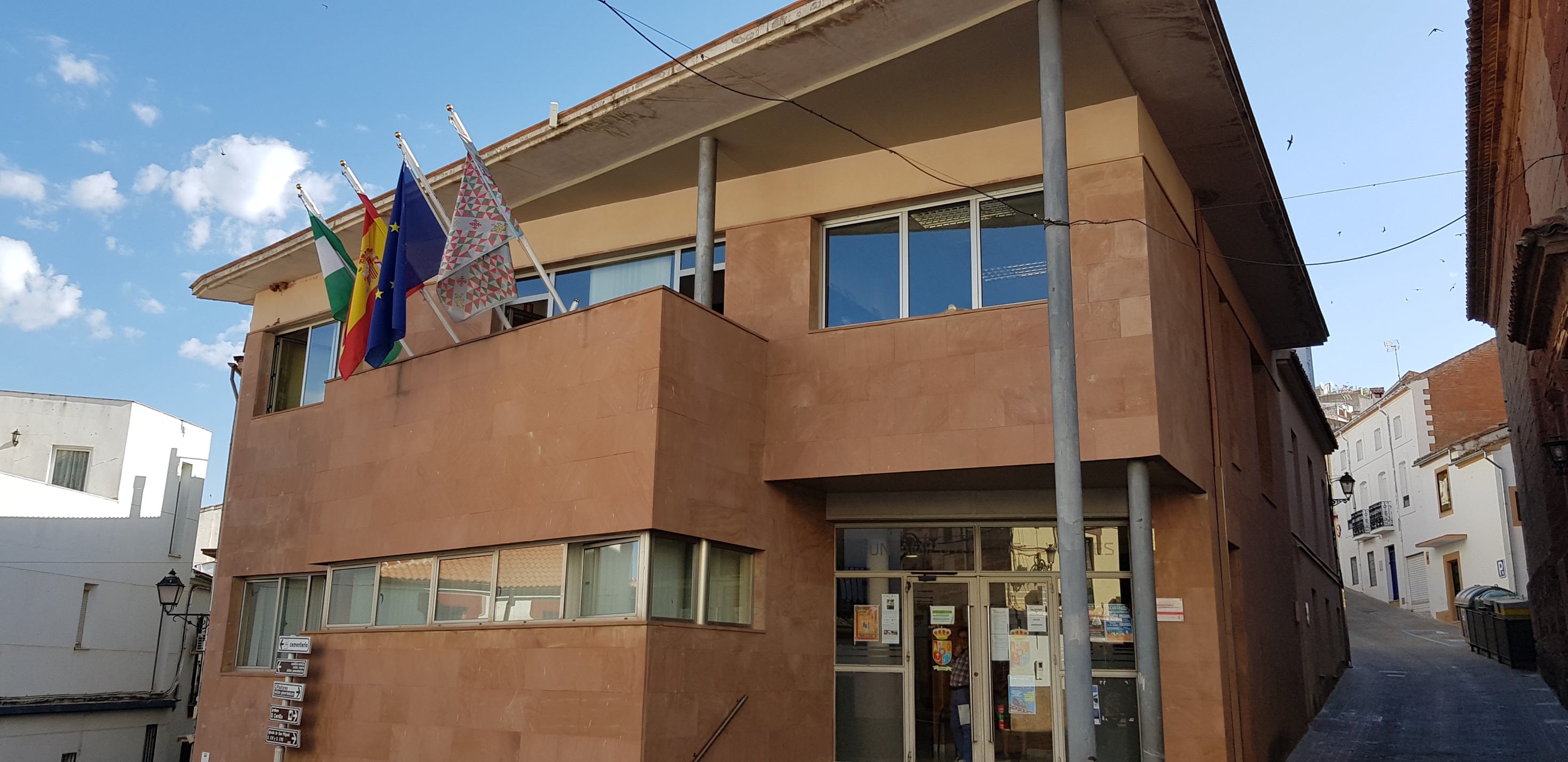 Fachada del Ayuntamiento de Vilches, en la provincia de Jaén