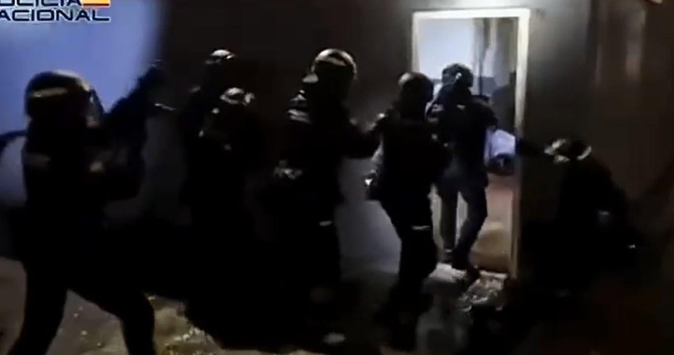 Un momento del operativo