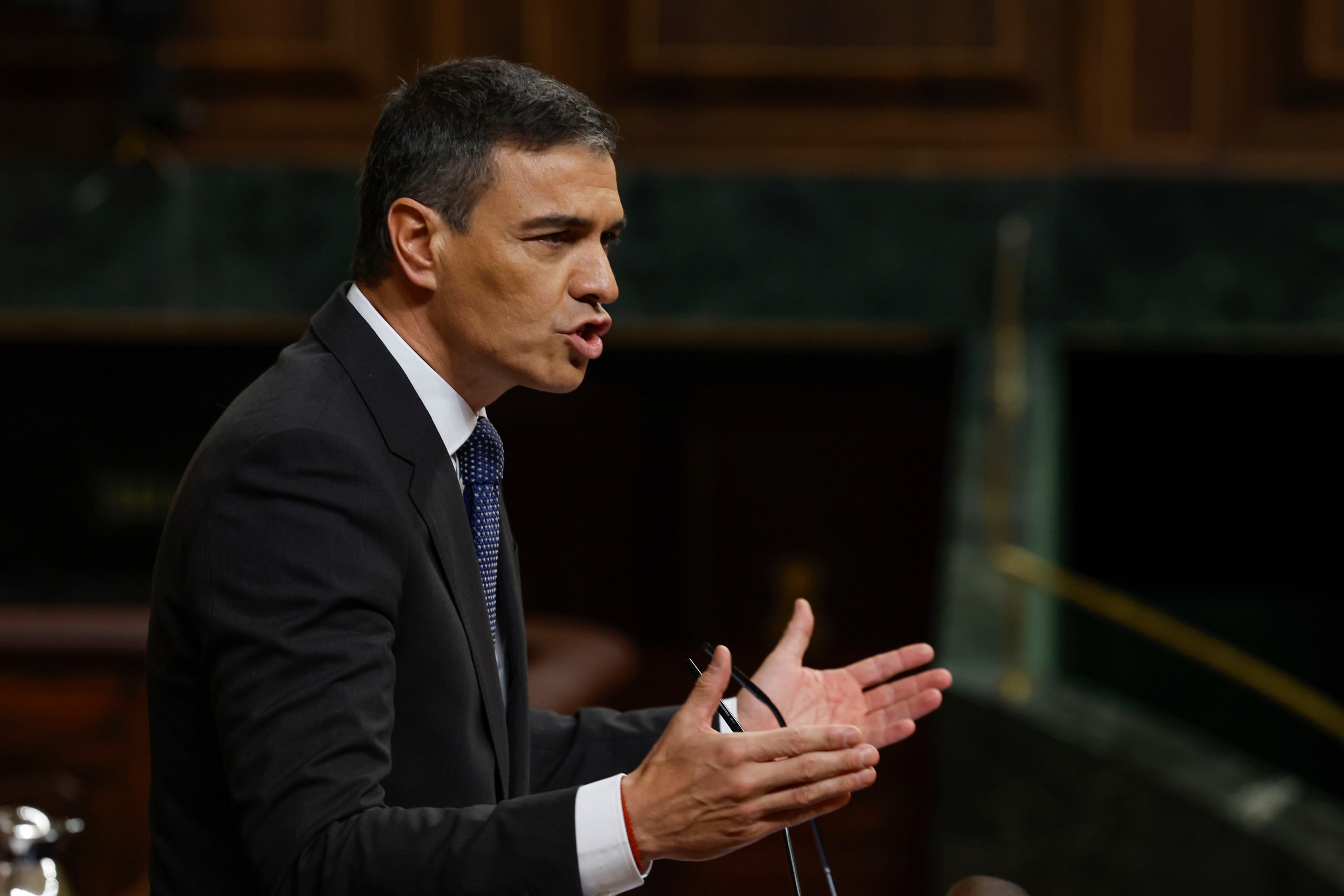 El jefe del Ejecutivo, Pedro Sánchez, da cuenta este miércoles en el Congreso.