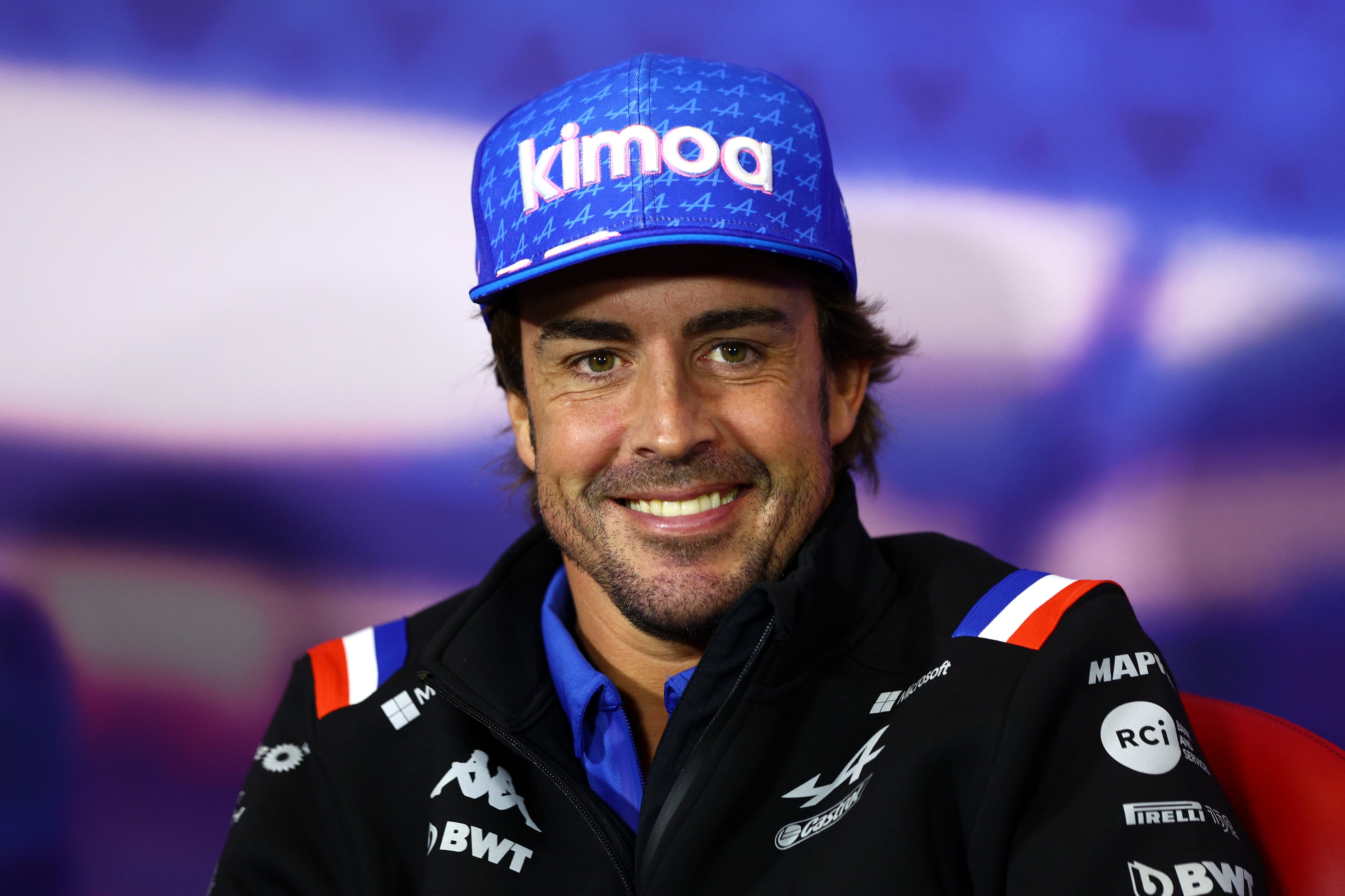 Fernando Alonso en una rueda de prensa de la F1