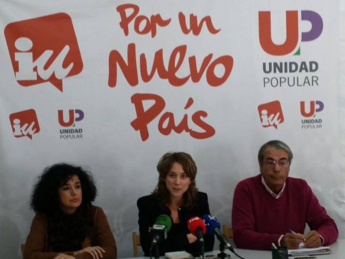 IU-Unidad Popular se presenta como el "voto útil" para dar voz a los trabajadores