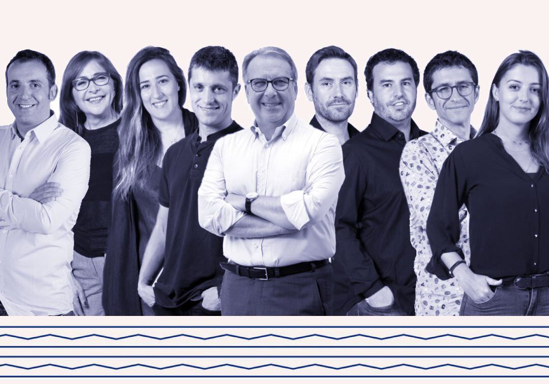 Lluís Flaquer, Rosa Badia, Carla Turró, Sique Rodríguez, Josep Cuní, Sergi Caballero, Joan Tejedor, Raül Muxach i Paula Vilaplana