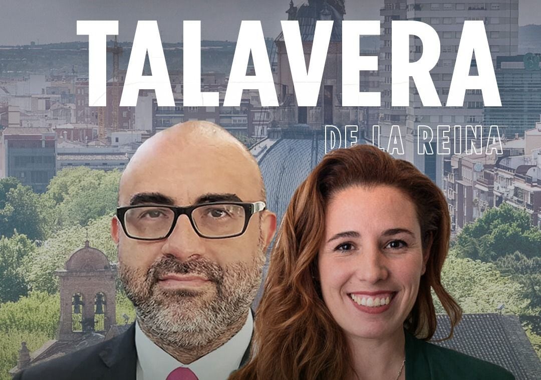 Cartel del acto de Vox en el Talavera Ferial
