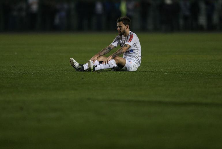 Lucas Lima durante un partido con El Santos. 