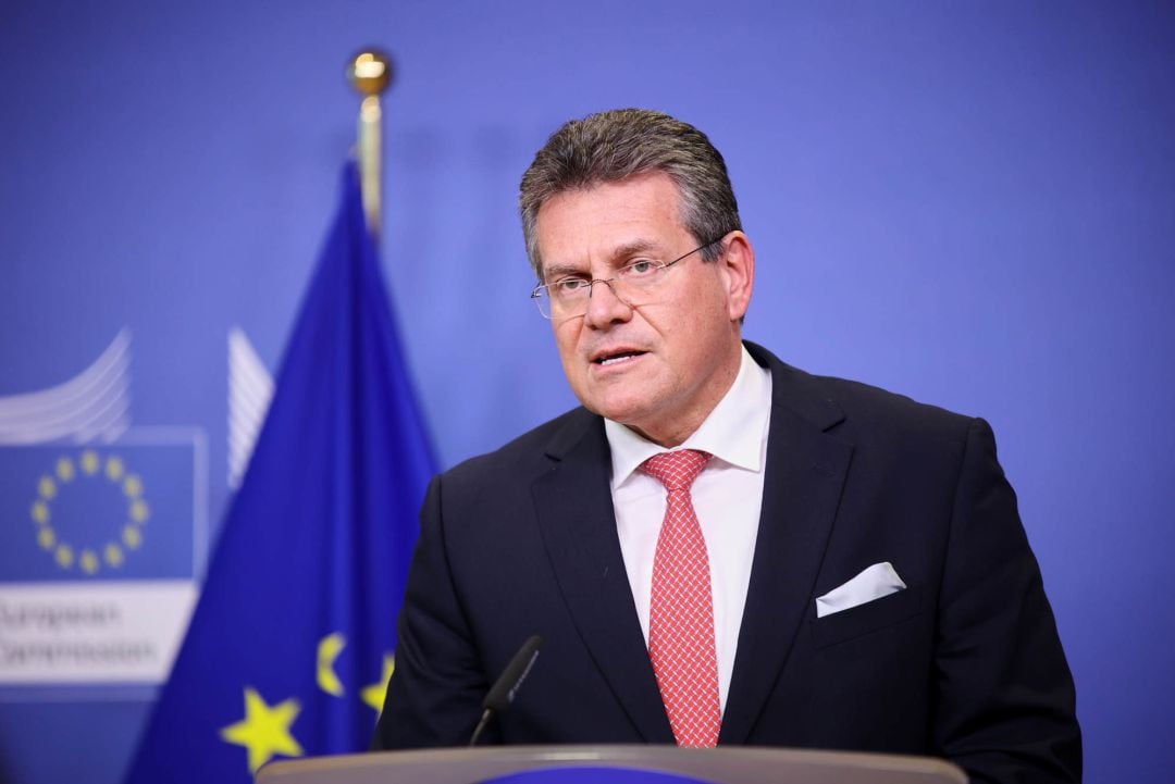 Vicepresidente de la Comisión Europea para Relaciones Institucionales, Maros Sefcovic.